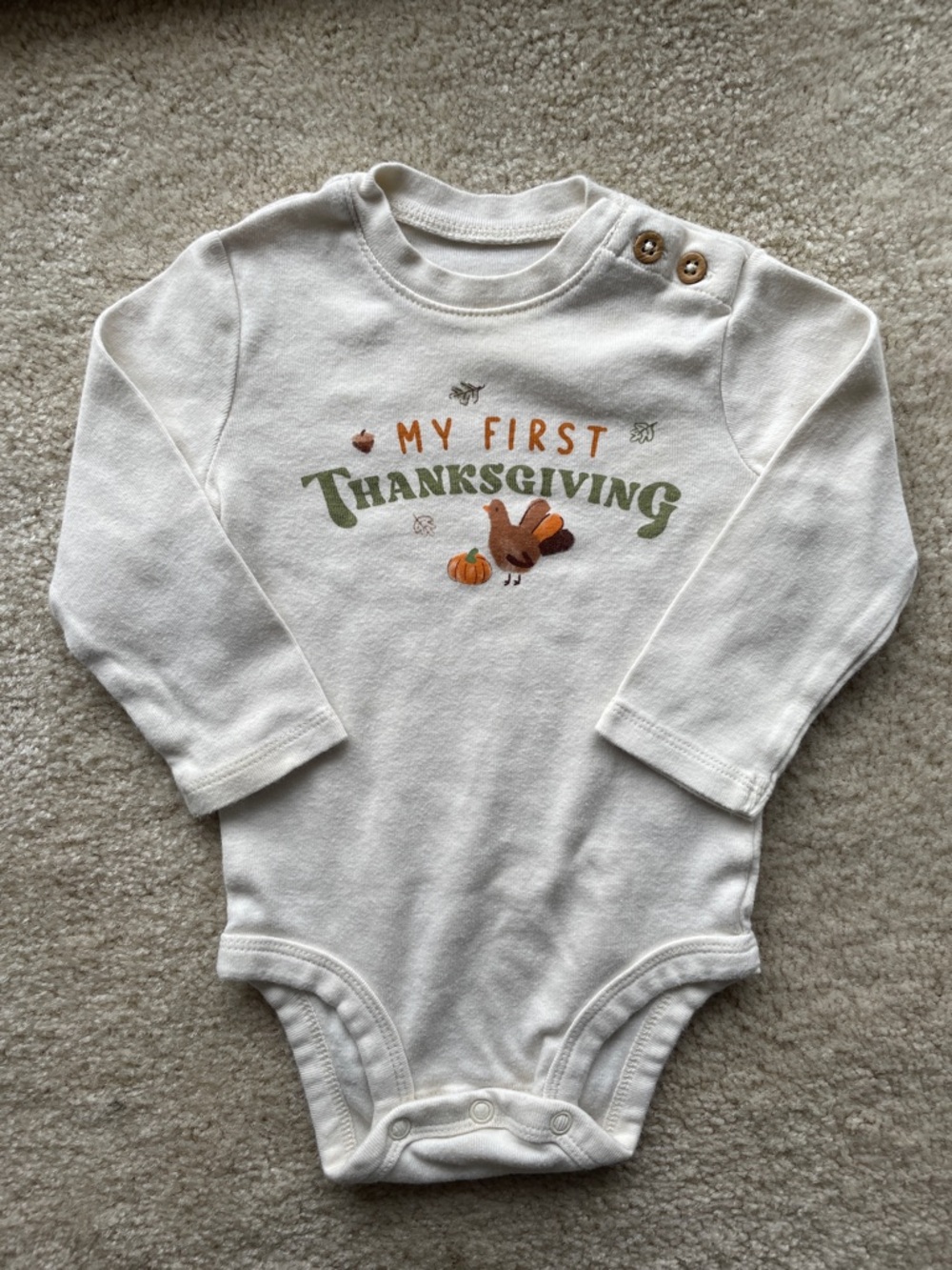 First Thanksgiving 6M Bodysuit